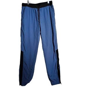 Edgar Ash Insulated Fleece Lined Joggers Mens M Drawcord Elastic Zipper Cuffs